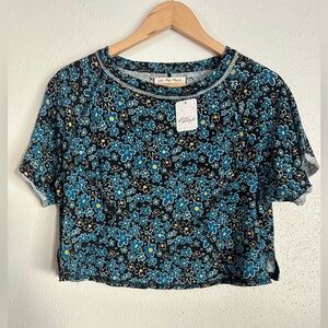 Free People Sammie Printed Tee - XS